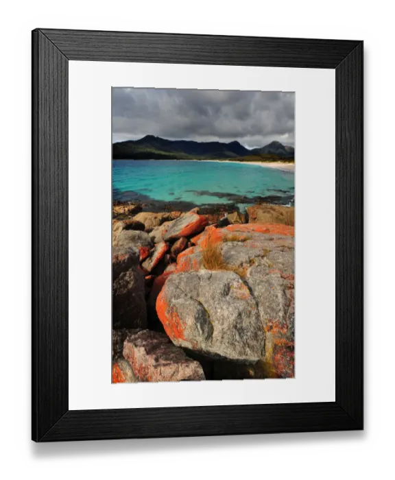 Framed Print : A view of Wine-Glass bay, east coastline of Tasmania, Australia Framed Print : A view of Wine-Glass bay, east coastline of Tasmania, Australia