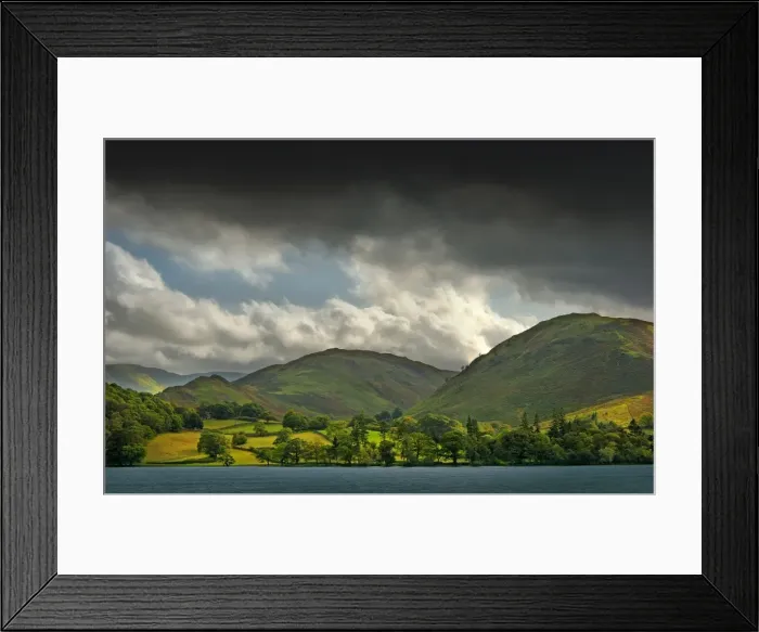 Framed Print : Clouds over Ullswater, Lakes district, Cumbira, england