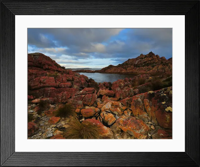 Framed Print : Wild and scenic, the West coast of Tasmania in the Tarkine region, Australia