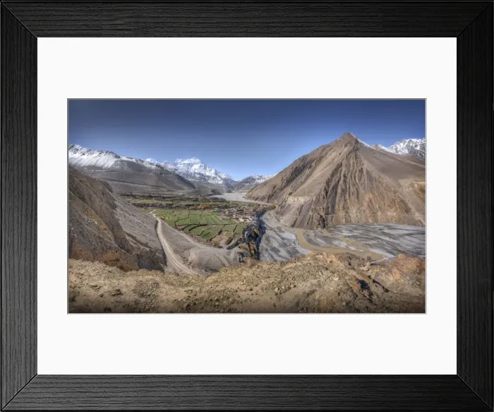 Framed Print : Mountain view near Dzarkot, Mustang region, Western Himalayas, Nepal