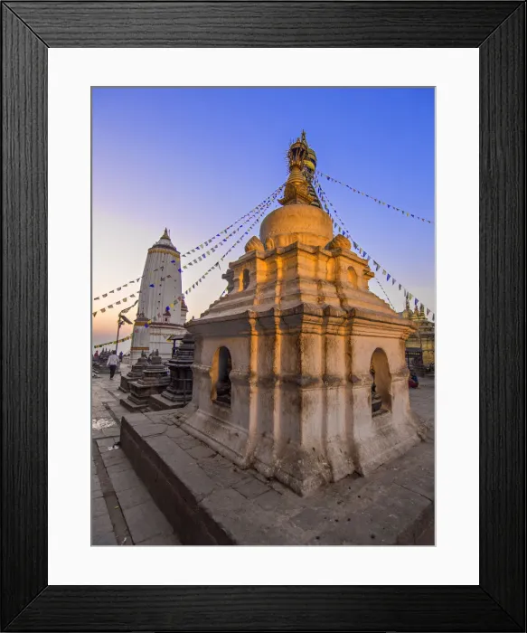 Framed Print : Swayambunath, Western Himalayas, Nepal