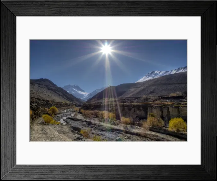 Framed Print : Sunstar in Dzarkot, Western Himalayas, Nepal Framed Print : Sunstar in Dzarkot, Western Himalayas, Nepal