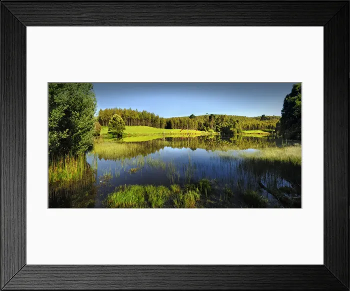 Framed Print : Reflections in a rural scen at Trowutta, Tasmania, Australia Framed Print : Reflections in a rural scen at Trowutta, Tasmania, Australia