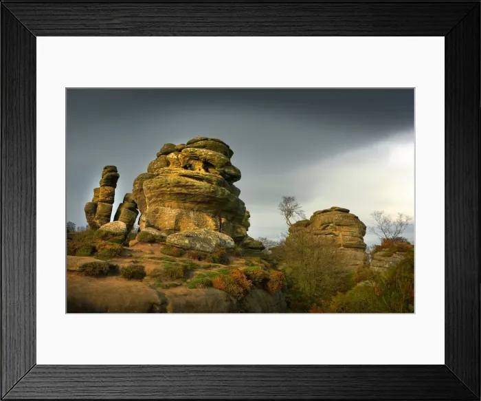 Framed Print : Brimham rocks in Yorkshire, England Framed Print : Brimham rocks in Yorkshire, England