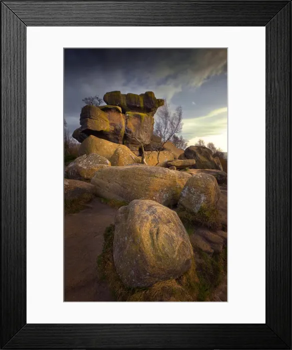 Framed Print : Brimham rocks in Yorkshire, England Framed Print : Brimham rocks in Yorkshire, England