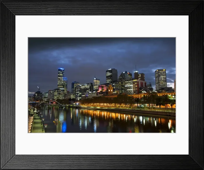 Framed Print : Yarra River reflections, Melbourne, Victoria, Australia Framed Print : Yarra River reflections, Melbourne, Victoria, Australia