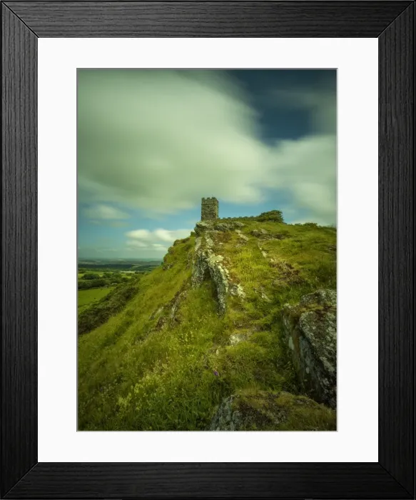 Framed Print : Brentour, a historic Chapel which sits atop a hill and has expansive views of Devon, England, and the surrounding countryside