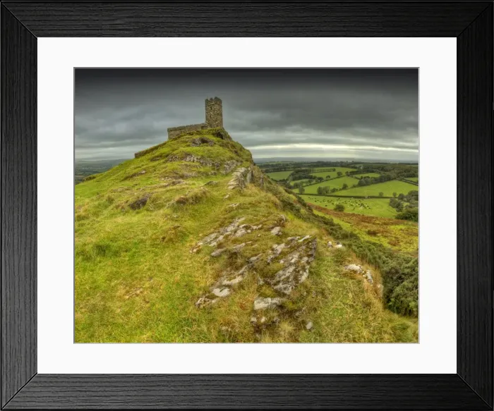 Framed Print : Brentour, a historic Chapel which sits atop a hill and has expansive views of Devon, England, and the surrounding countryside Framed Print : Brentour, a historic Chapel which sits atop a hill and has expansive views of Devon, England, and the surrounding countryside