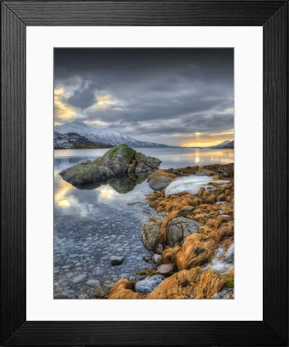 Framed Print : The Winter Wonderland of the Lofoten Peninsular, Arctic circle, Norway Framed Print : The Winter Wonderland of the Lofoten Peninsular, Arctic circle, Norway