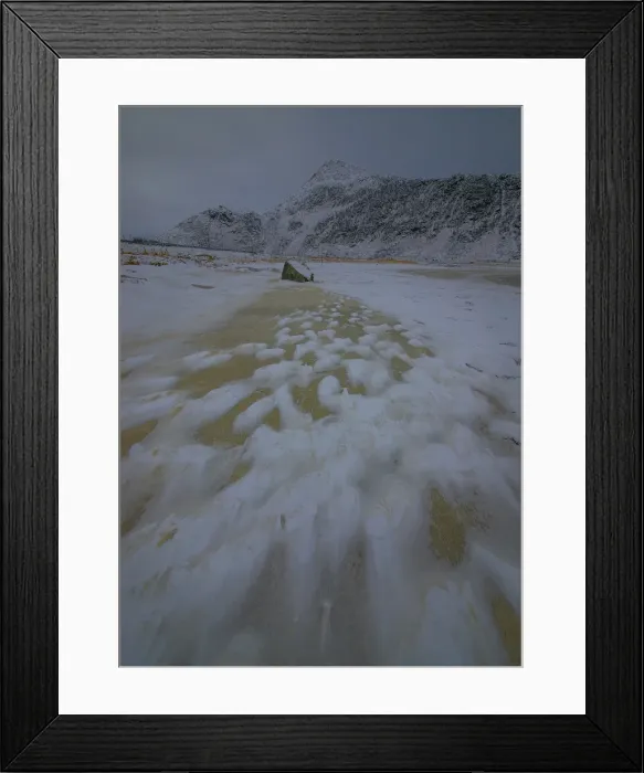 Framed Print : The Winter Wonderland of the Lofoten Peninsular, Arctic circle, Norway