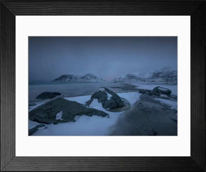 Framed Print : The Winter Wonderland of the Lofoten Peninsular, Arctic circle, Norway Framed Print : The Winter Wonderland of the Lofoten Peninsular, Arctic circle, Norway