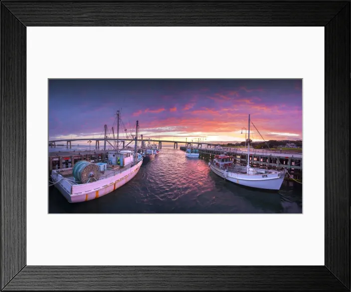 Framed Print : Dawn at San Remo wharf, Victoria, Australia