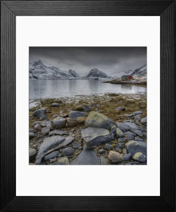Framed Print : The Winter Wonderland of the Lofoten Peninsular, Arctic circle, Norway Framed Print : The Winter Wonderland of the Lofoten Peninsular, Arctic circle, Norway
