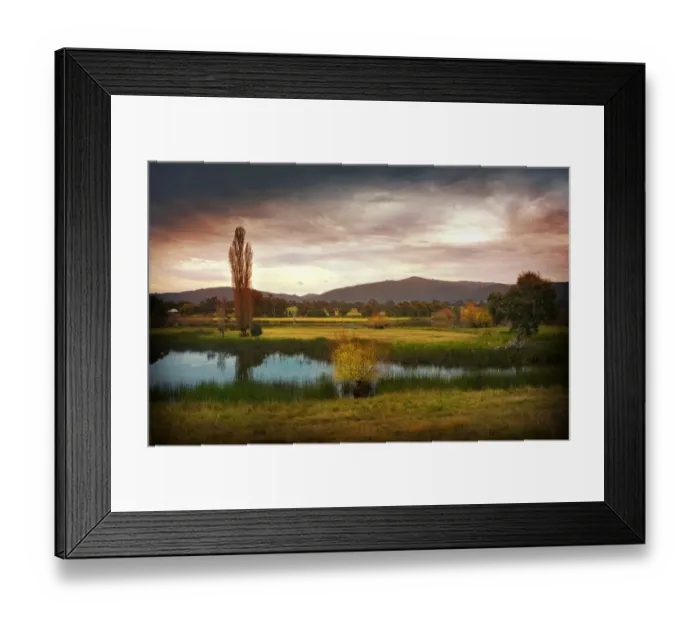 Framed Print : Rural farmland at Nillahcootie, Victoria, Australia Framed Print : Rural farmland at Nillahcootie, Victoria, Australia