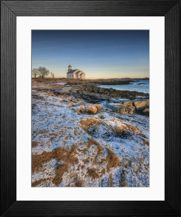 Framed Print : The Winter Wonderland of the Lofoten Peninsular, Arctic circle, Norway