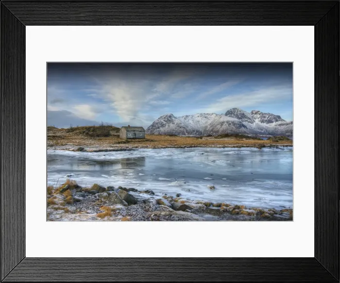 Framed Print : The Winter Wonderland of the Lofoten Peninsular, Arctic circle, Norway Framed Print : The Winter Wonderland of the Lofoten Peninsular, Arctic circle, Norway