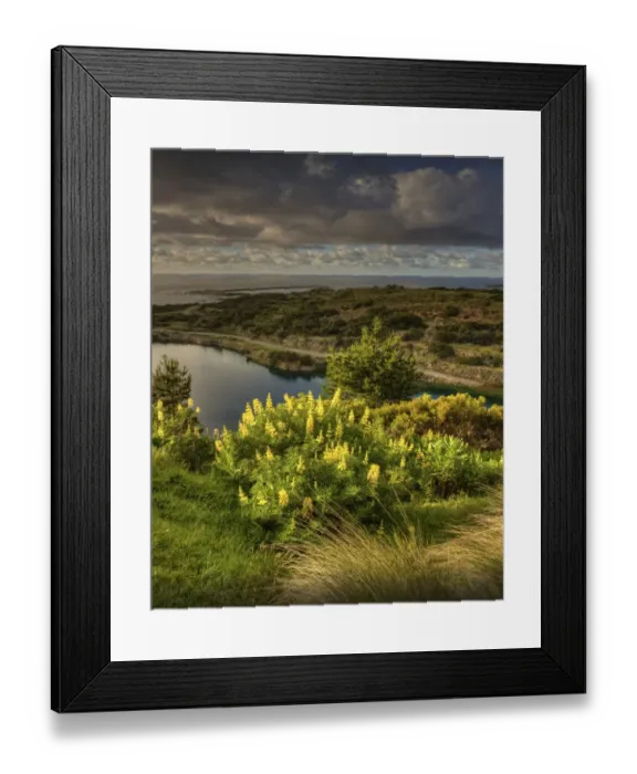 Framed Print : View to the flooded Scheelite mine, Grassy, King Island, Bass Strait, Tasmania Framed Print : View to the flooded Scheelite mine, Grassy, King Island, Bass Strait, Tasmania