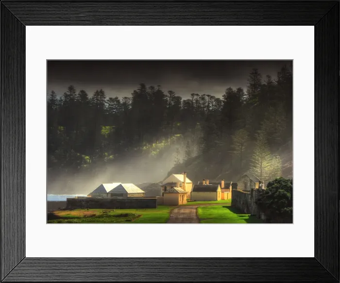 Framed Print : Kingston, Norfolk Island, is a very historic Georgian village and fully restored colonial outpost of the British Empire during the convict transportation era. Built by convicts under cruel supervision, now a peaceful world heritage listed area Framed Print : Kingston, Norfolk Island, is a very historic Georgian village and fully restored colonial outpost of the British Empire during the convict transportation era. Built by convicts under cruel supervision, now a peaceful world heritage listed area