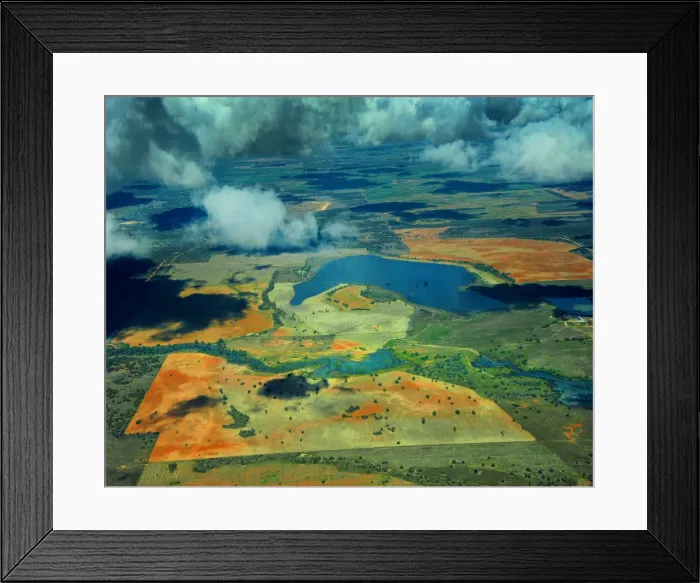 Framed Print : Patchwork in Dappled Light