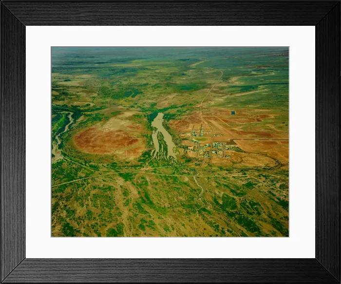 Framed Print : Birdsville aerial