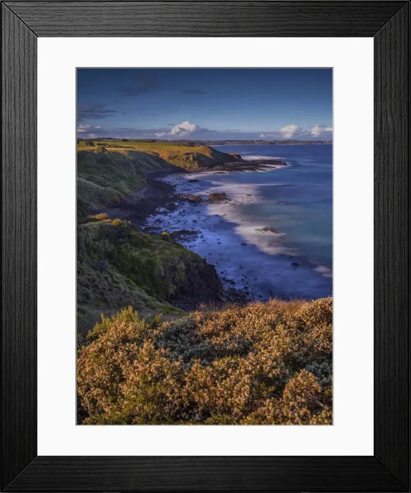Framed Print : Coastline near the Nobbies, Phillip Island, Victoria, Australia