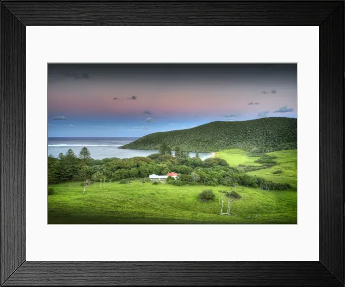 Framed Print : First light over settlement beach area, Lord Howe Island Framed Print : First light over settlement beach area, Lord Howe Island