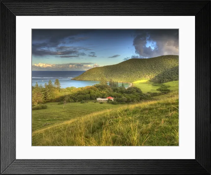 Framed Print : View to settlement beach on Lord Howe Island Framed Print : View to settlement beach on Lord Howe Island