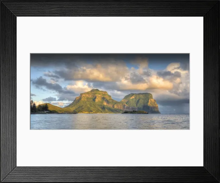 Framed Print : View to the mountain peaks on Lord Howe Island Framed Print : View to the mountain peaks on Lord Howe Island