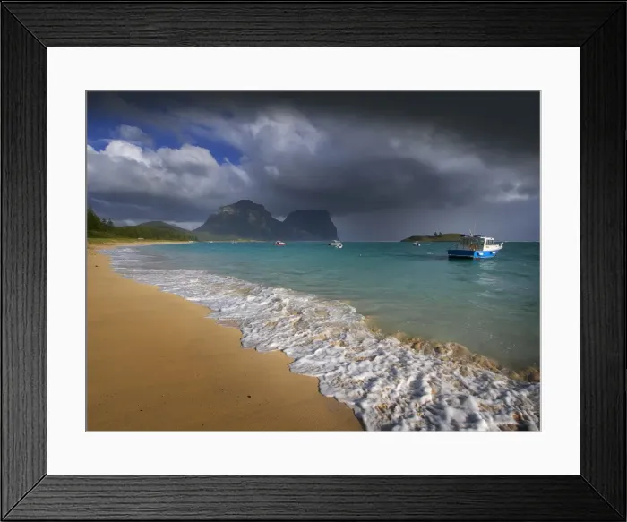 Framed Print : Lagoon view Lord Howe Island