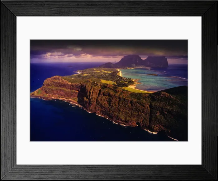 Framed Print : Arial view of Lord Howe Island