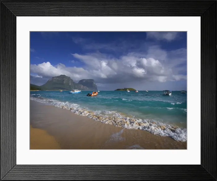 Framed Print : Lord Howe Island Lagoon view Framed Print : Lord Howe Island Lagoon view