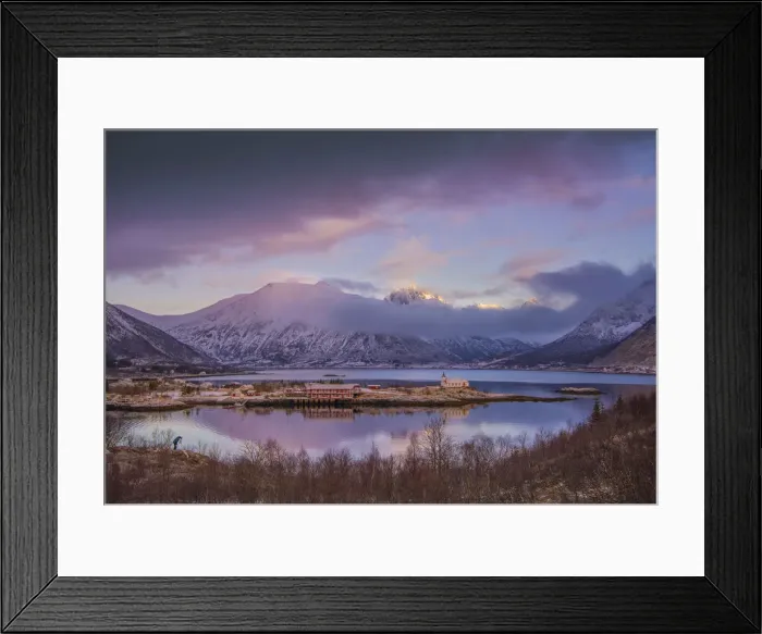 Framed Print : Fjord Dawn Framed Print : Fjord Dawn