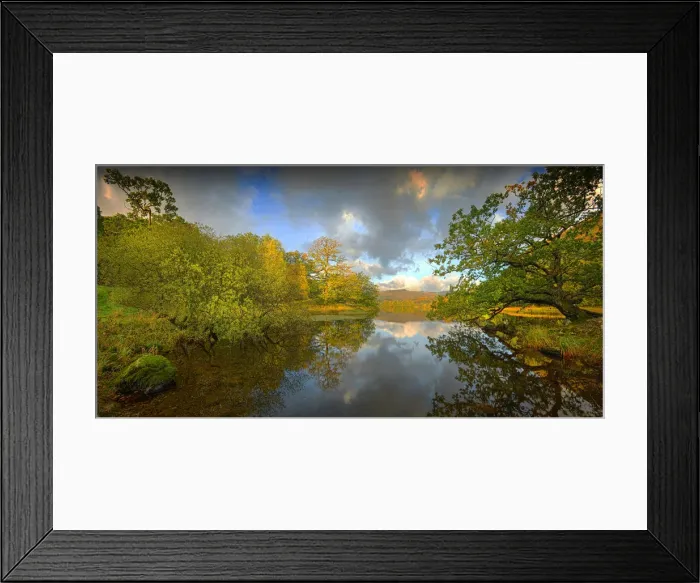 Framed Print : A view from Rydal water, Lake district, Cumbria, England, United Kingdom