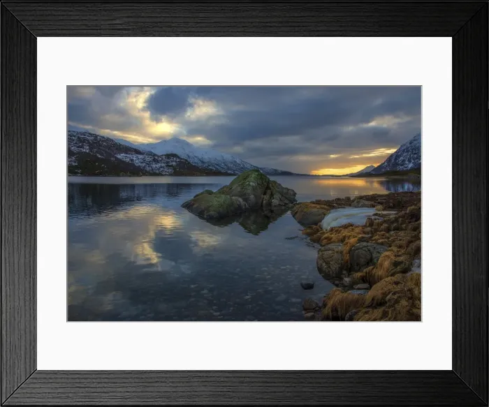 Framed Print : Austvagoya Coastline Framed Print : Austvagoya Coastline