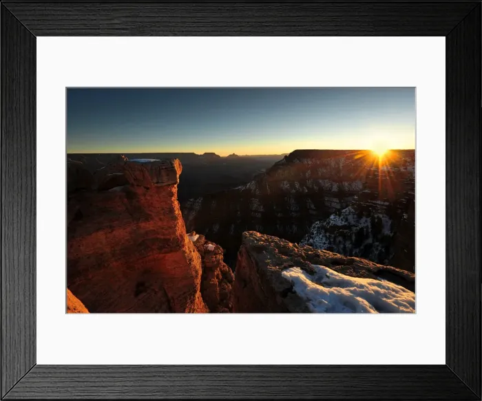Framed Print : First rays of the dawn sun, Grand Canyon, Arizona, south western United States of America Framed Print : First rays of the dawn sun, Grand Canyon, Arizona, south western United States of America