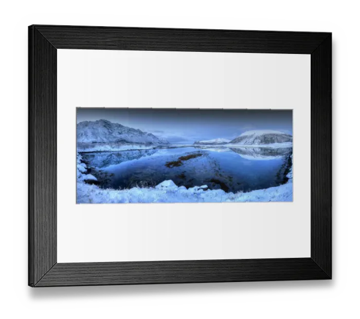 Framed Print : Flakstadoya Winter Dawn