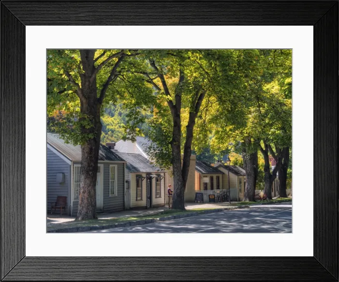 Framed Print : Street scene Arrowtown