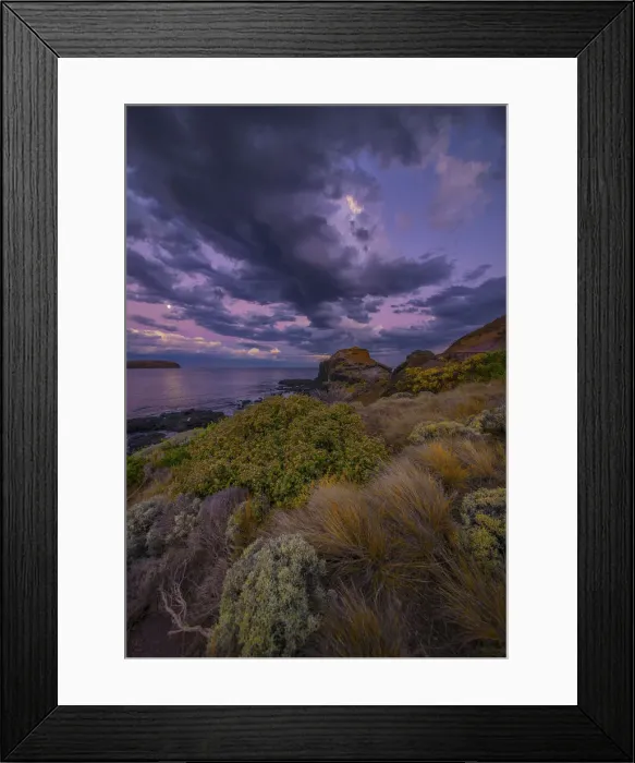 Framed Print : Moonlight at Bushrangers bay, Victoria, Australia Framed Print : Moonlight at Bushrangers bay, Victoria, Australia