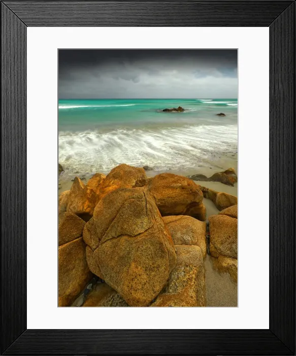 Framed Print : British Admiral beach