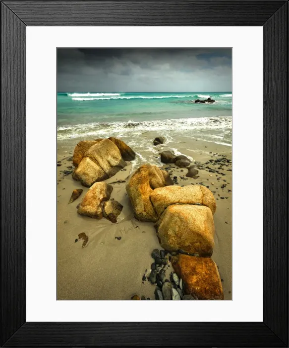 Framed Print : British Admiral beach