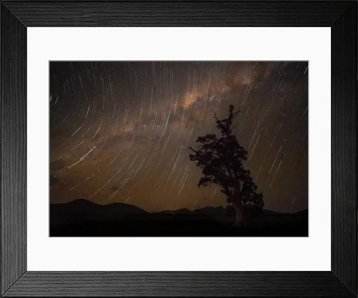Framed Print : Startrails at Wilpena Pound Framed Print : Startrails at Wilpena Pound