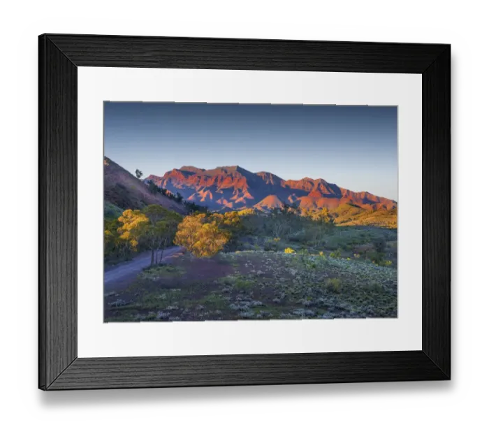 Framed Print : Glass range dawn Framed Print : Glass range dawn