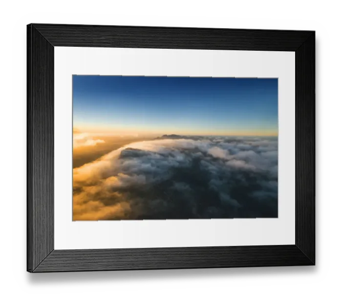 Framed Print : Aerial dawn in the Flinders ranges