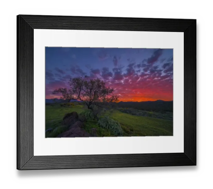Framed Print : Bunyeroo sunset Framed Print : Bunyeroo sunset