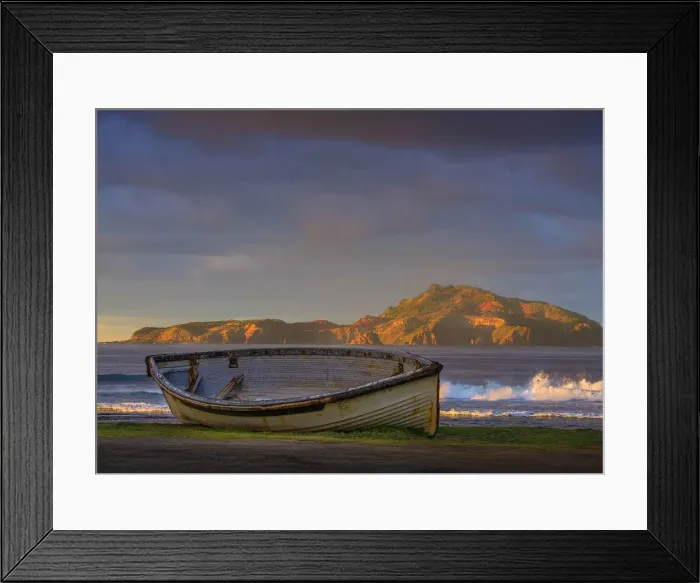 Framed Print : Lighter boat at dawn Framed Print : Lighter boat at dawn