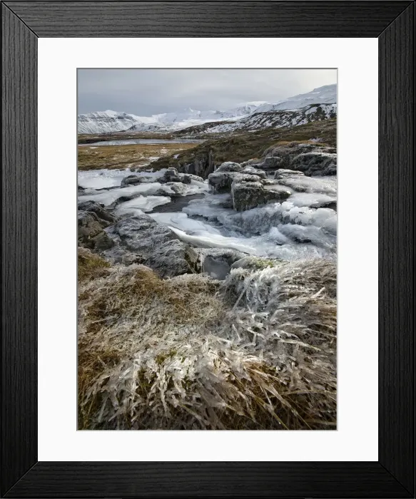 Framed Print : Iced in Stream