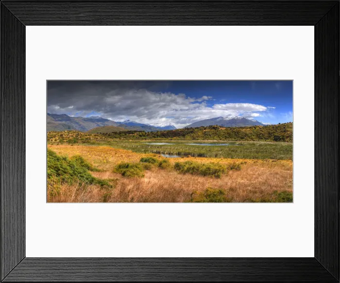 Framed Print : Wetlands at Glenorchy, South Island, New Zealand Framed Print : Wetlands at Glenorchy, South Island, New Zealand