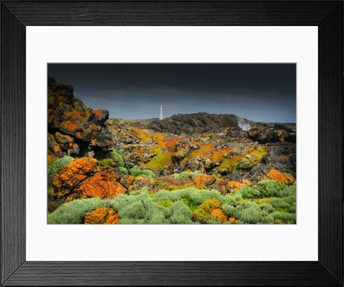 Framed Print : View to Currie lighthouse, King Island, Bass Strait, Tasmania, Australia Framed Print : View to Currie lighthouse, King Island, Bass Strait, Tasmania, Australia