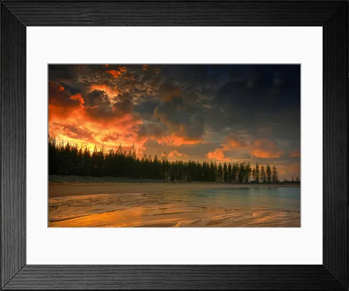 Framed Print : Emily bay dawn