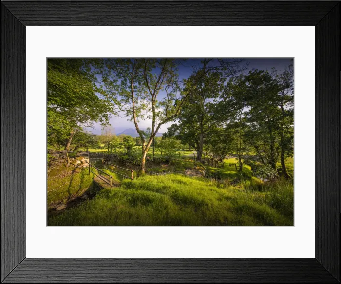 Framed Print : Farmland near Snowdonia national park, northern Wales, United Kingdom Framed Print : Farmland near Snowdonia national park, northern Wales, United Kingdom